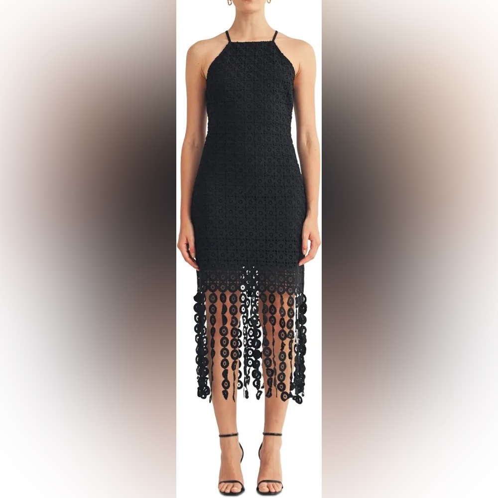 Arose Studio - Zariah Halter High Neck Midi Dress